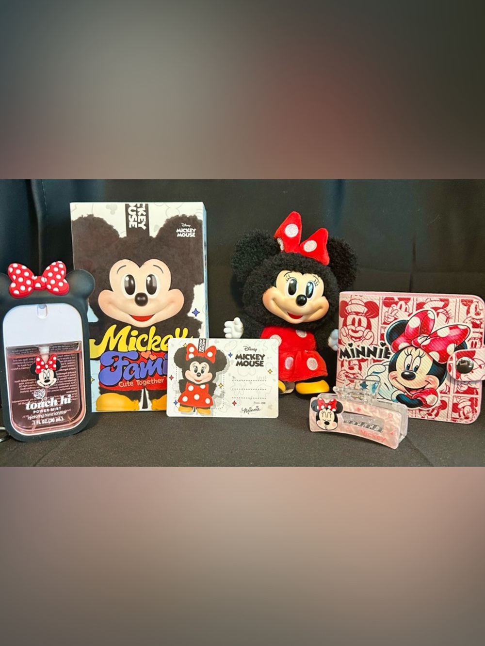 Disney Minnie Mouse Plush - Red Dress with Black Fur & Yellow Shoes
